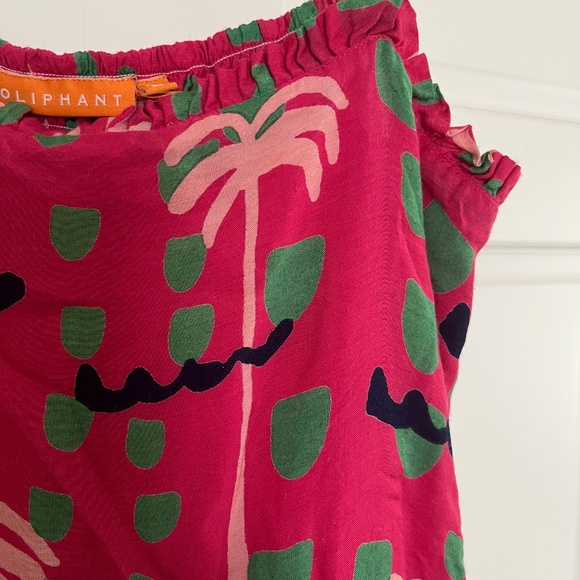 Oliphant Pink and Green Midi Dress - Picture 3 of 5